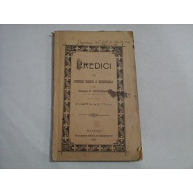 PREDICI LA DUMINICILE TRIODULUI SI PENTICOSTARULUI - Preotul N.RUNCEANU - 1921 - tomul 2